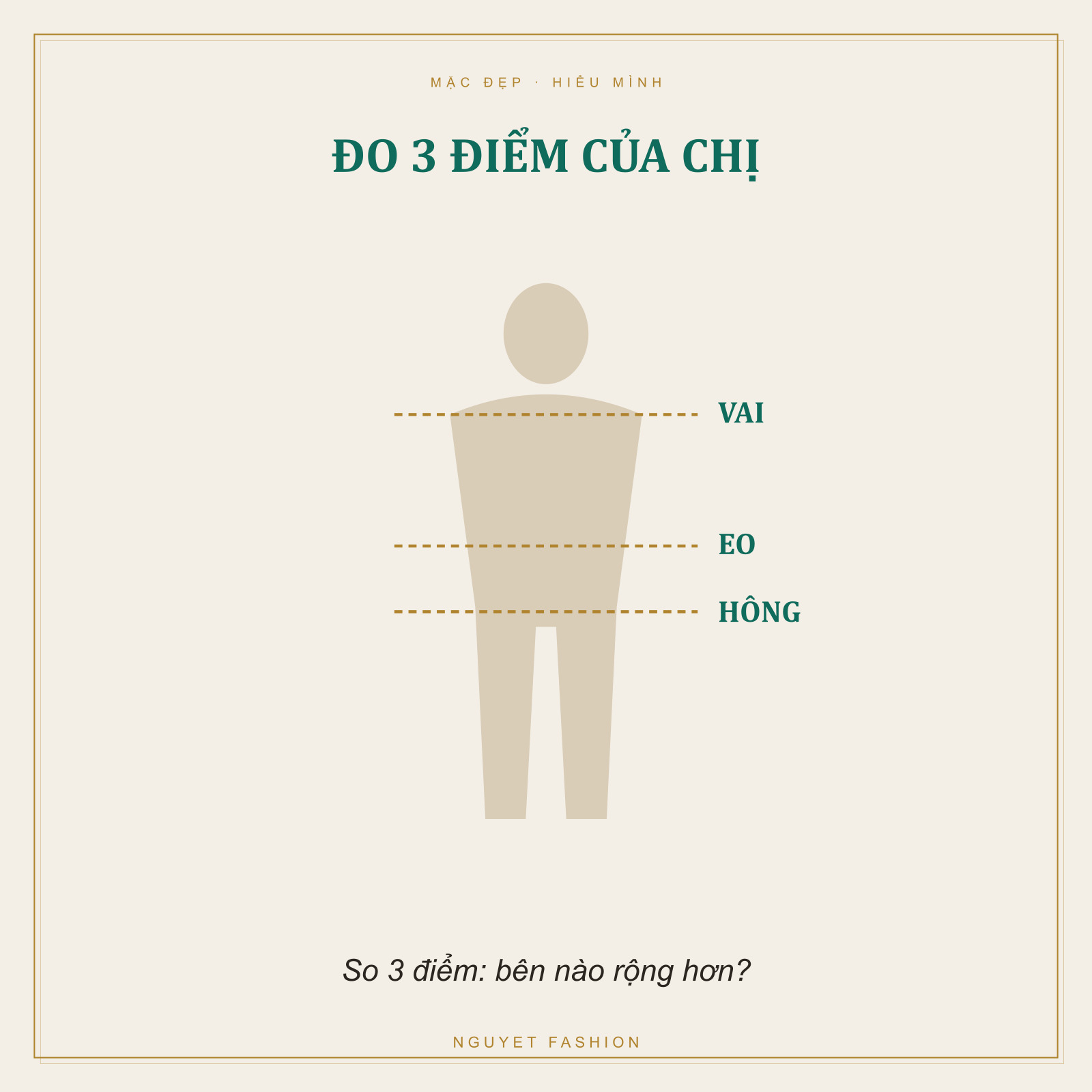 Đo vai eo hông
